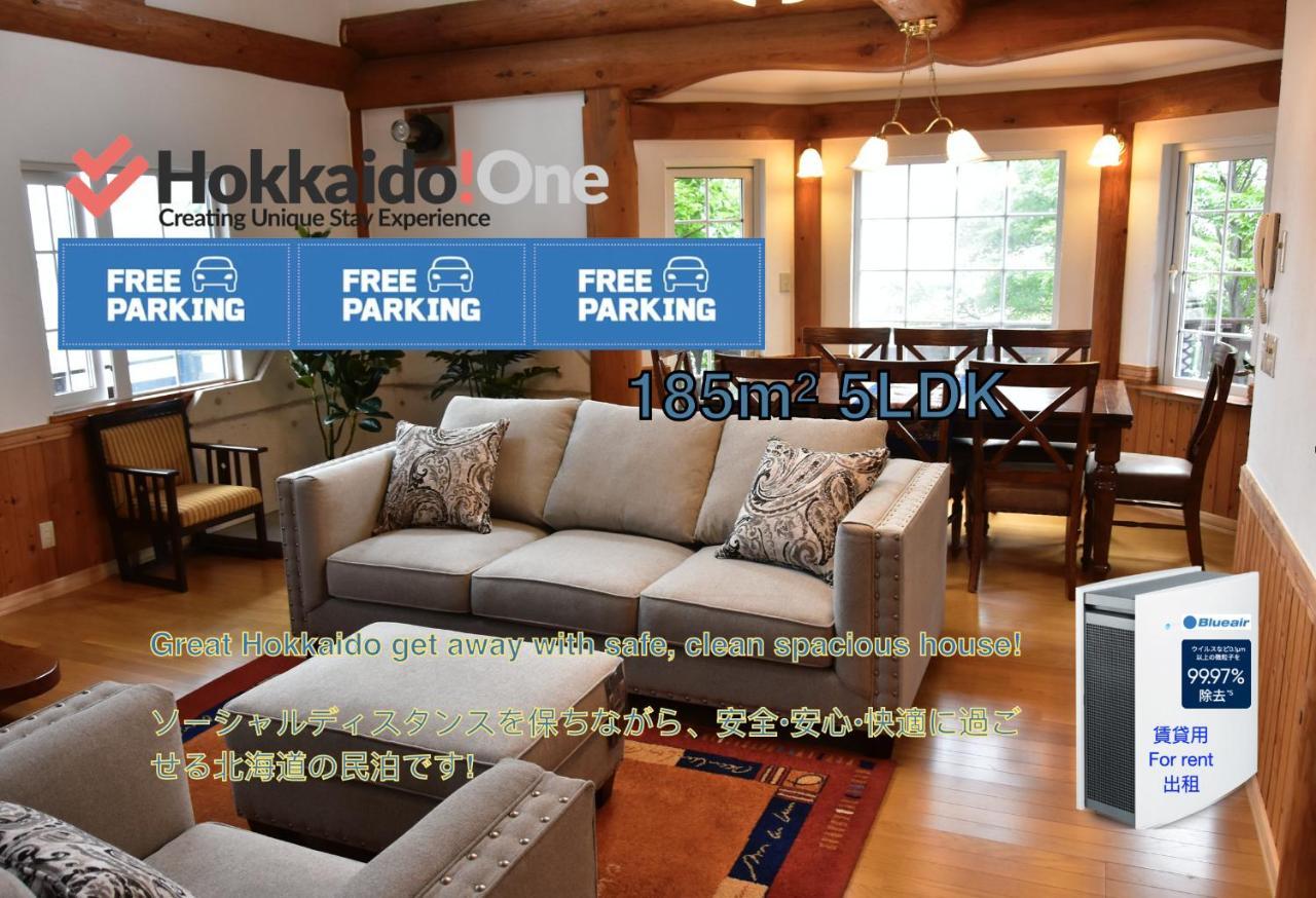 Sapporo Luxury Log House 5Brm Max 18Ppl 4 Free Parking Villa Bagian luar foto